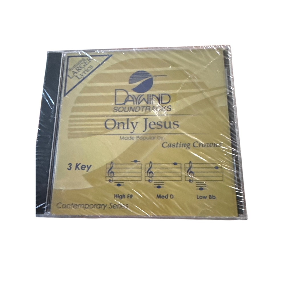 Daywind Soundtracks Only Jesus Casting Crowns 3 Key CD Accompaniment Track New